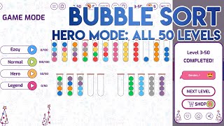 Bubble Sort ALL 50 Levels Hero Mode [3-1 to 3-50] screenshot 2