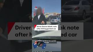 Driver leaves blank note after hitting parked car