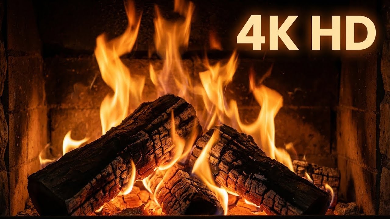 🔥 Cozy Fireplace 4K (6 HOURS). Fireplace with Crackling Fire Sounds. Crackling Fireplace 4K