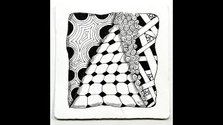 Four Beginner Tangle Patterns