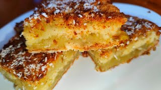 картинка: Вкусно до последнего кусочка. Ленивый яблочный пирог