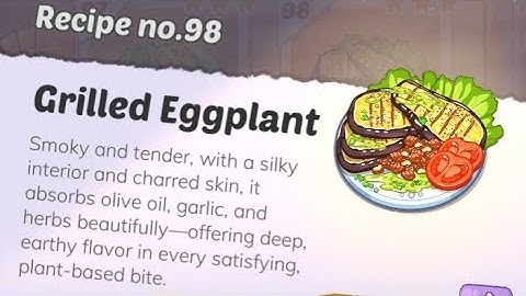 Cookingdom Level 99 Grilled Eggplant gameplay walkthrough