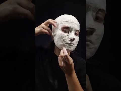 Plaster face cast tutorial. #sfx #makeuptutorial #sfxmakeuptutorial #artist #arttutorial