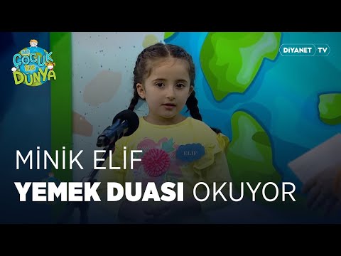 Minik Elif Yemek Duasını Okuyor | Bir Çocuk Bir Dünya