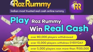 Roz Rummy Singh Up And Get 25₹ | How To Play Roz Rummy | Technical V screenshot 1