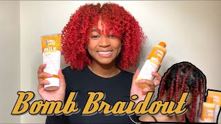 BOMB Braidout on Natural Hair | SUPER DEFINED