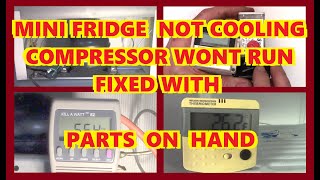BLACK AND DECKER BCFA27 MINI FRIDGE NOT COOLING - FIXED WITH A TIMER AND RELAY