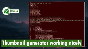 ffmpeg - My thumbnail generator script working nicely