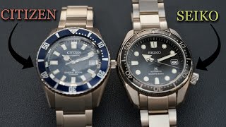 SEIKO vs CITIZEN  Seiko ProSpex vs Citizen Promaster Automatic Dive watch Comparison NB6021 SBDC061