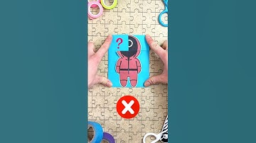 Solving Amazing Paper Craft Puzzle with Pink Soldier by Squid Game 🧩#squidgame #puzzle #squidgame2