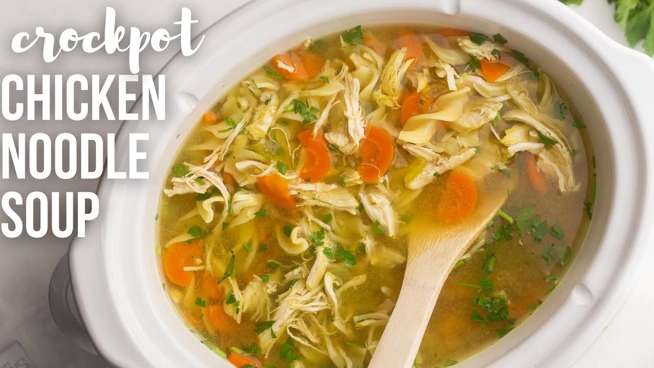 Crockpot Chicken Noodle Soup l The Recipe Rebel YouTube