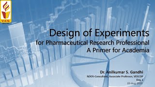 Famous Day 1: Design of Experiments in Pharmaceutical Research & Development A Primer for Academia Wealth