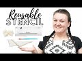 How to make DIY reusable stencils EASY, ON BUDGET, More Eco friendly!