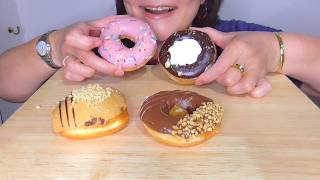 ASMR EATING/ Krispy Kreme Sweet Donuts/ Soft Eating Sounds/ Mukbang no talking MEB ASMR screenshot 1