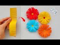 How to make easy paper flowers  diy paper flower craft ideas tutorial