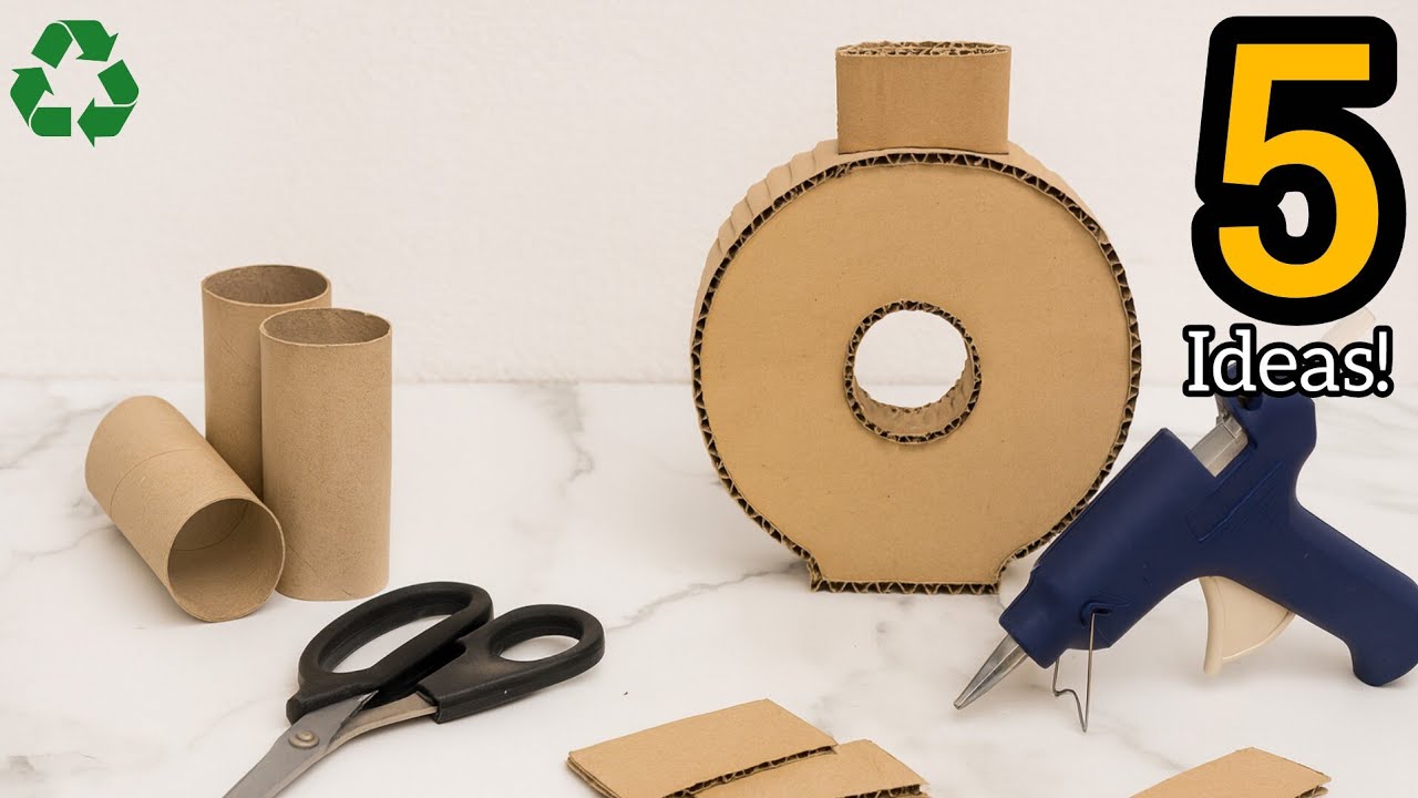 5 Amazing Cardboard Ideas for Home Decor😍♻️