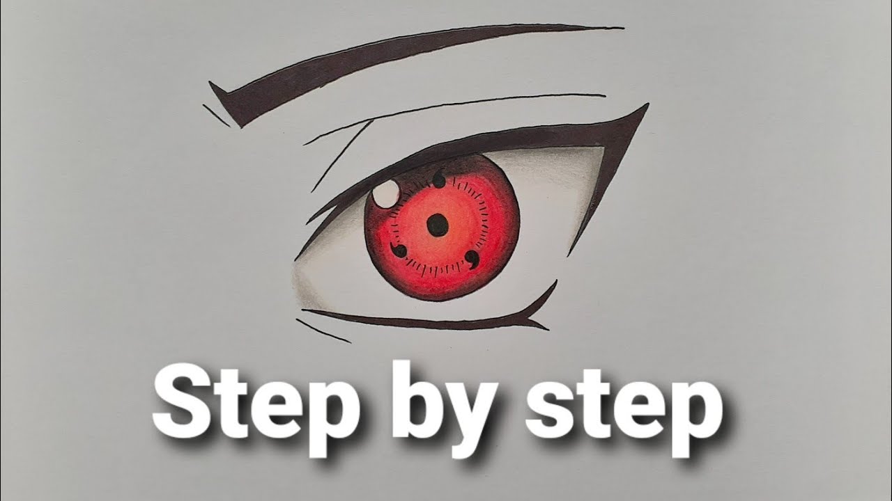 How To Draw Sharingan 1 Tomoe, Naruto