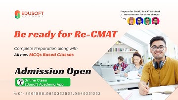 Be ready for #Re-CMAT Preparation || New Admission open For CMAT | @EdusoftCMAT