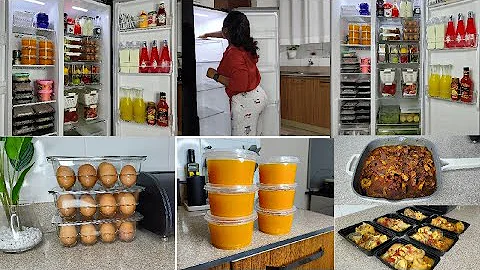 FRIDGE ORGANIZATION & RESTOCK//MEAL PREP