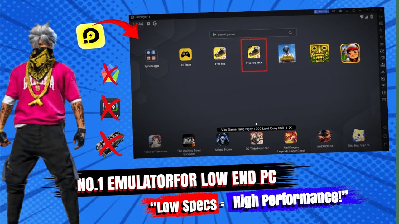 🔥New Best Emulator for Ultra low-end-PC | Free Fire | 2GB RAM | No Graphics Card Required