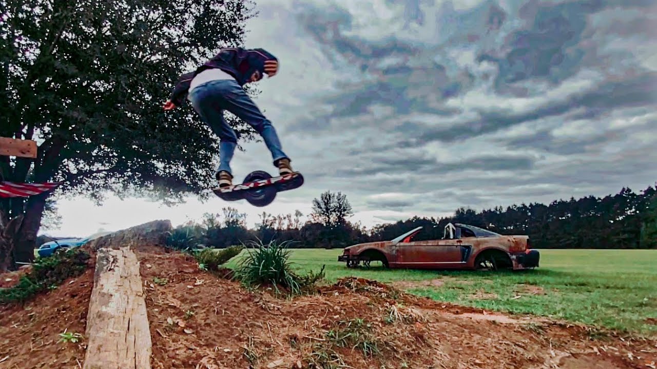 Onewheel XR and Pint taken on Shredtrack’s Biggest Jump! Billy