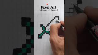 Minecraft Sword - Pixel Art