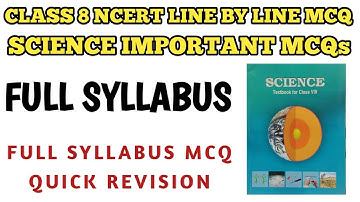 Best MCQ Class 8 Science Full Syllabus || Class 8 Science MCQ  @MCQ NCERT  #mcqclass8 #ctet #ncert