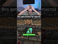 Bro gets kicked for macros #drdonut #minecraft #cheats
