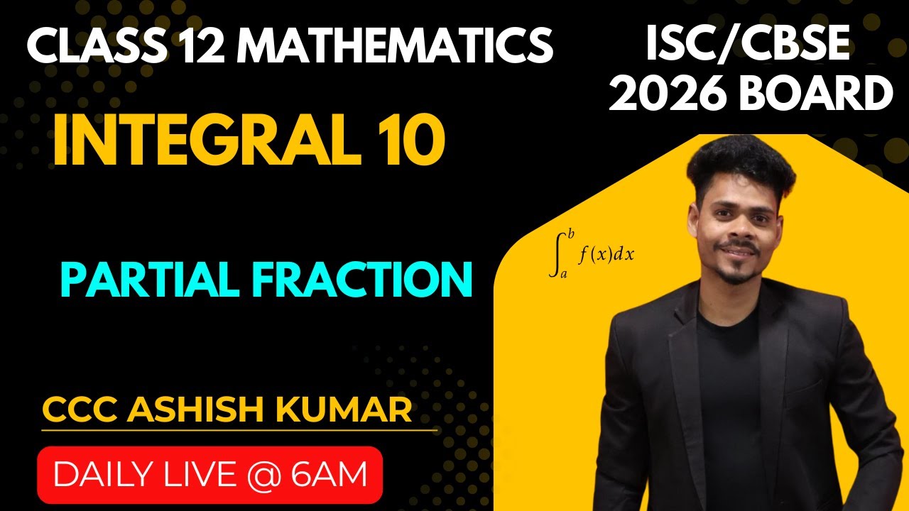 Class 12 maths integration integration of partial fraction important ...