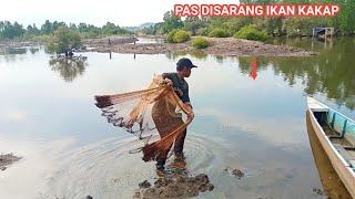 JALA IKAN DI MUARA KAGET‼️ TAK SANKA BAKALANG DAPAT IKAN KAKAP SUBER BABON