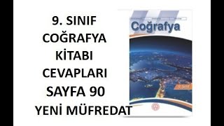 9. Sınıf Coğrafya Ders Kitabı Cevapları Sayfa 90 Meb Yayınları 2025-2026