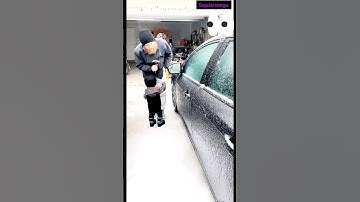 Using a Hammer to Open a Frozen Car Door || 😱😱 || sajalarsonga