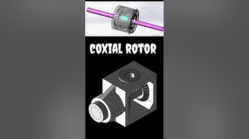 Coxial rotor mechanism #3ddesign #mechanical #mechanical #engineering #btech #rotor #shorts