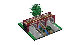 LEGO Train - Pont ferroviaire - Railway bridge - Eisenbahnbrücke - MOC screenshot 1