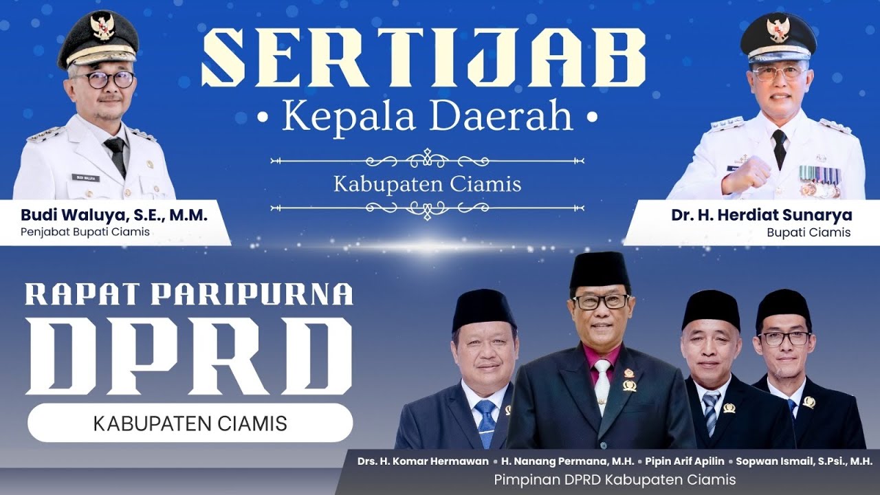 Sertijab Kepala Daerah Kabupaten Ciamis