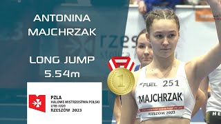 ANTONINA MAJCHRZAK | U18 𝙇𝙊𝙉𝙂 𝙅𝙐𝙈𝙋 ♀️ | U18 & U20 🇵🇱 INDOOR ATHLETICS CHAMPIONSHIPS 2023 #longjump