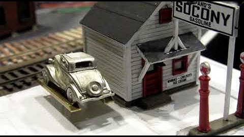 N Scale Outdoor Cart Lift Animation Test