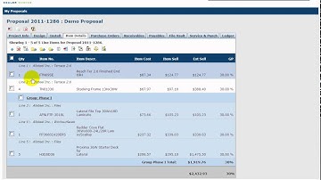 7 Proposal Line Grouping