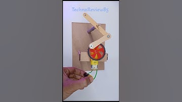 Easy mechanical movement with dc motor #technoreview85