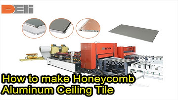 Patent Aluminum Honeycomb Ceiling Panels Roll Forming Machine Auto Production Line #honeycombceiling