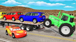 Flatbed Truck Mcqueen | Transportation with Truck - Potho...
