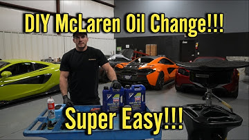 How To Do An Oil Change On Your McLaren! *STEP BY STEP*