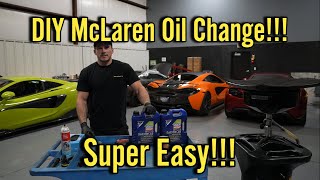 How To Do An Oil Change On Your McLaren! *STEP BY STEP*