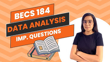 BECS 184 Data Analysis | Hindi Medium | ECONOMICS | Important questions | BA HONOURS | IGNOU WALAY