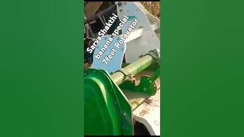 SarvaShakthi banana special 7feet Rotavator working performance video #sarvashakthi #rotavetor