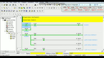APLIKASI LAMPU LALU LINTAS 4 SIMPANG DENGAN CX PROGRAMER & DESAINER HMI