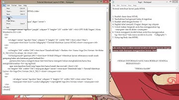 Tutorial Cara Membuat Layout HTML   By : Yoga Dwi N