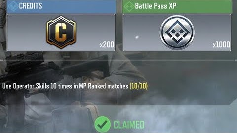 Call Of Duty Mobile Use Operator Skills 10 times in MP Ranked matches Task Complete