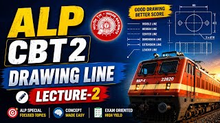 Drawing Line L 2 | Drawing ALP CBT 2 | Basic Science &amp; Engineering | #rrb #alpcbt2