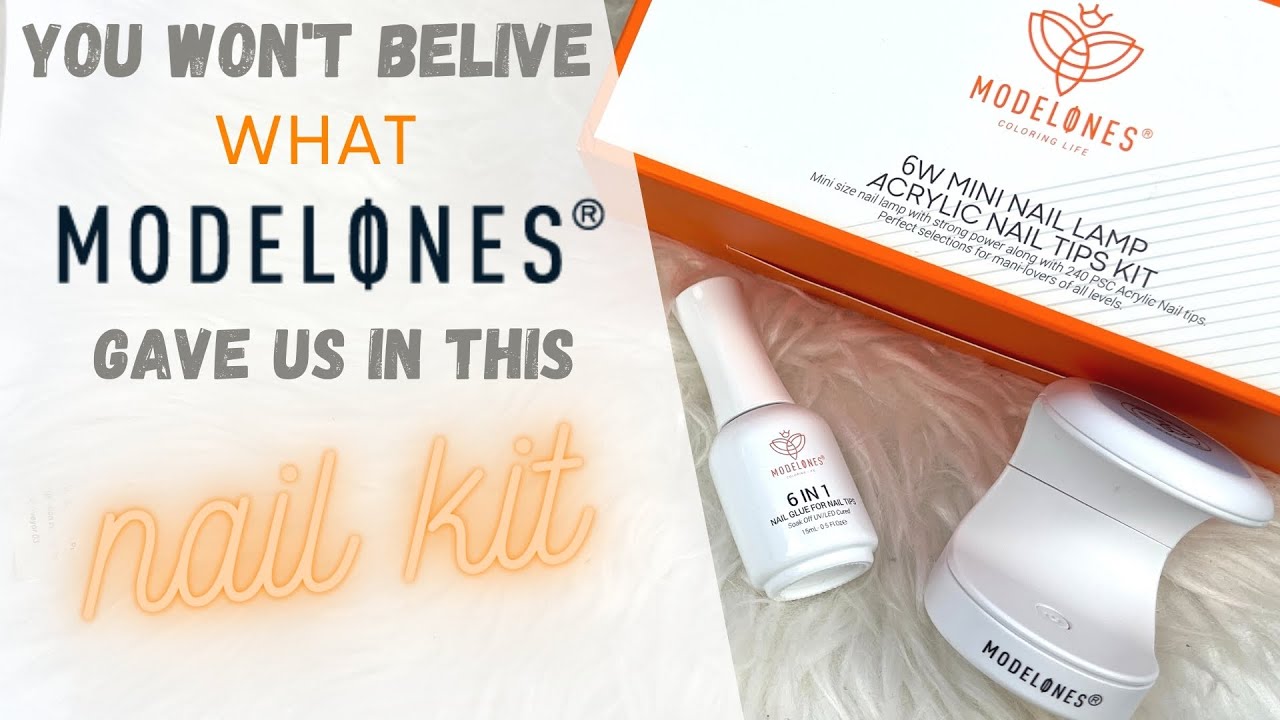 Modelones Nail Tips and Glue Gel Kit Review YouTube